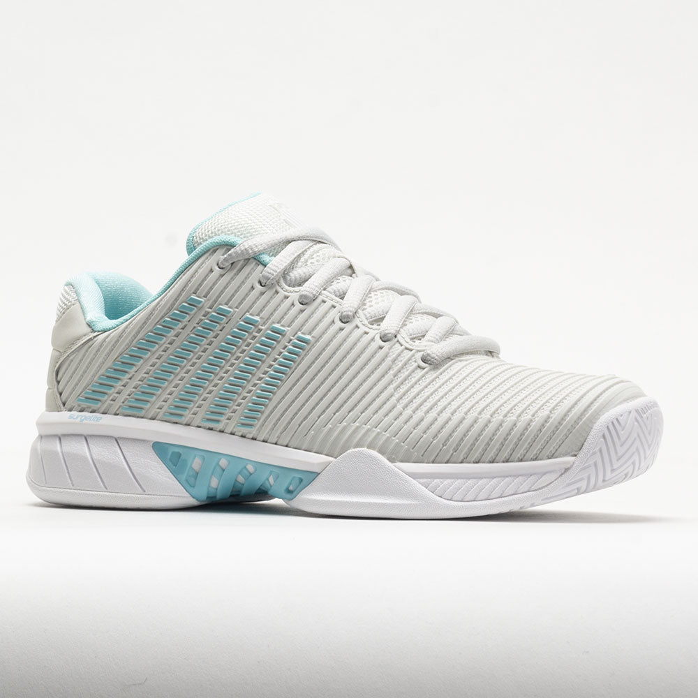 K-Swiss Hypercourt Express 2 Women's  Vaporous Gray/White/Blue Glow