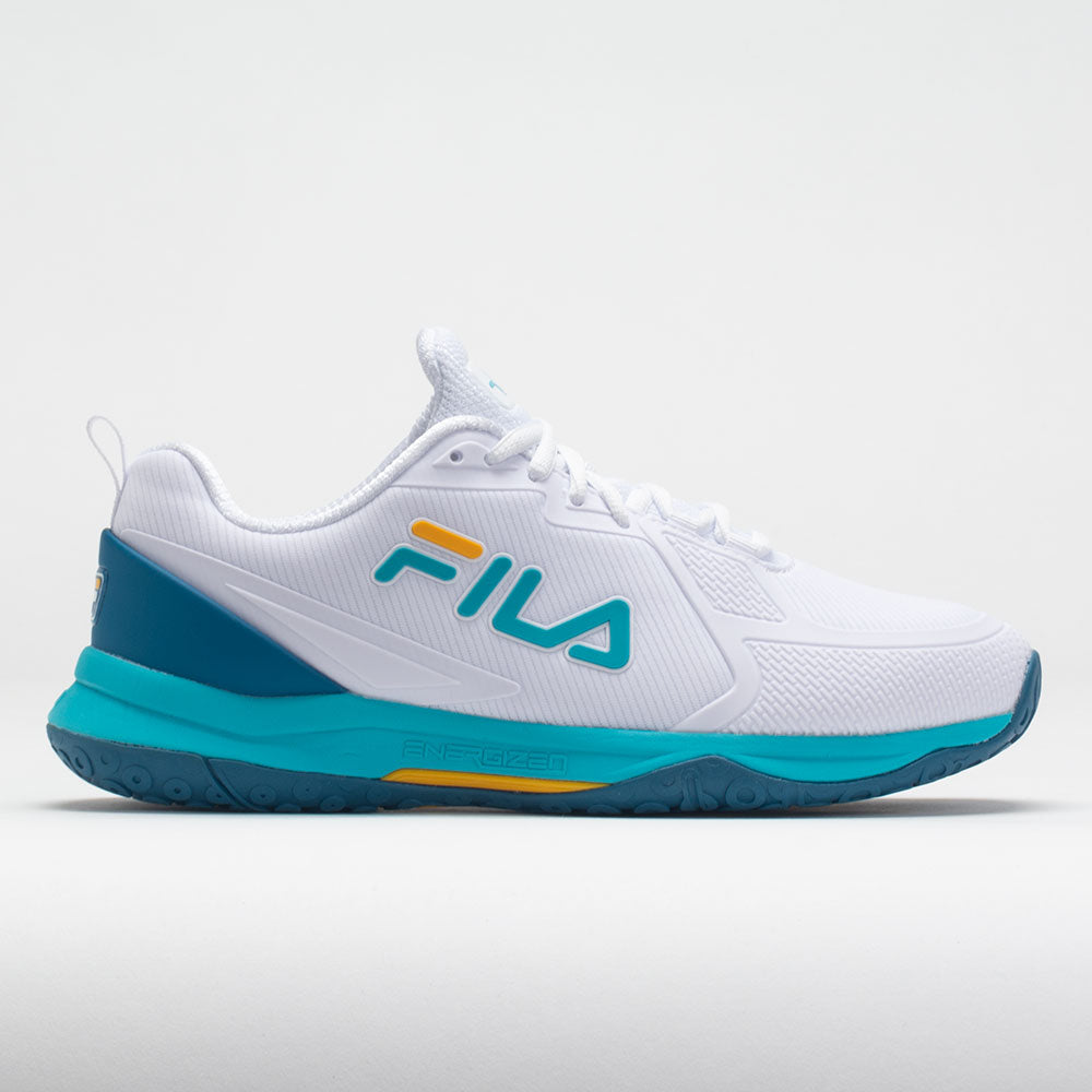 Fila Volley Burst Women's   White/Scuba Blue/Gold Fusion