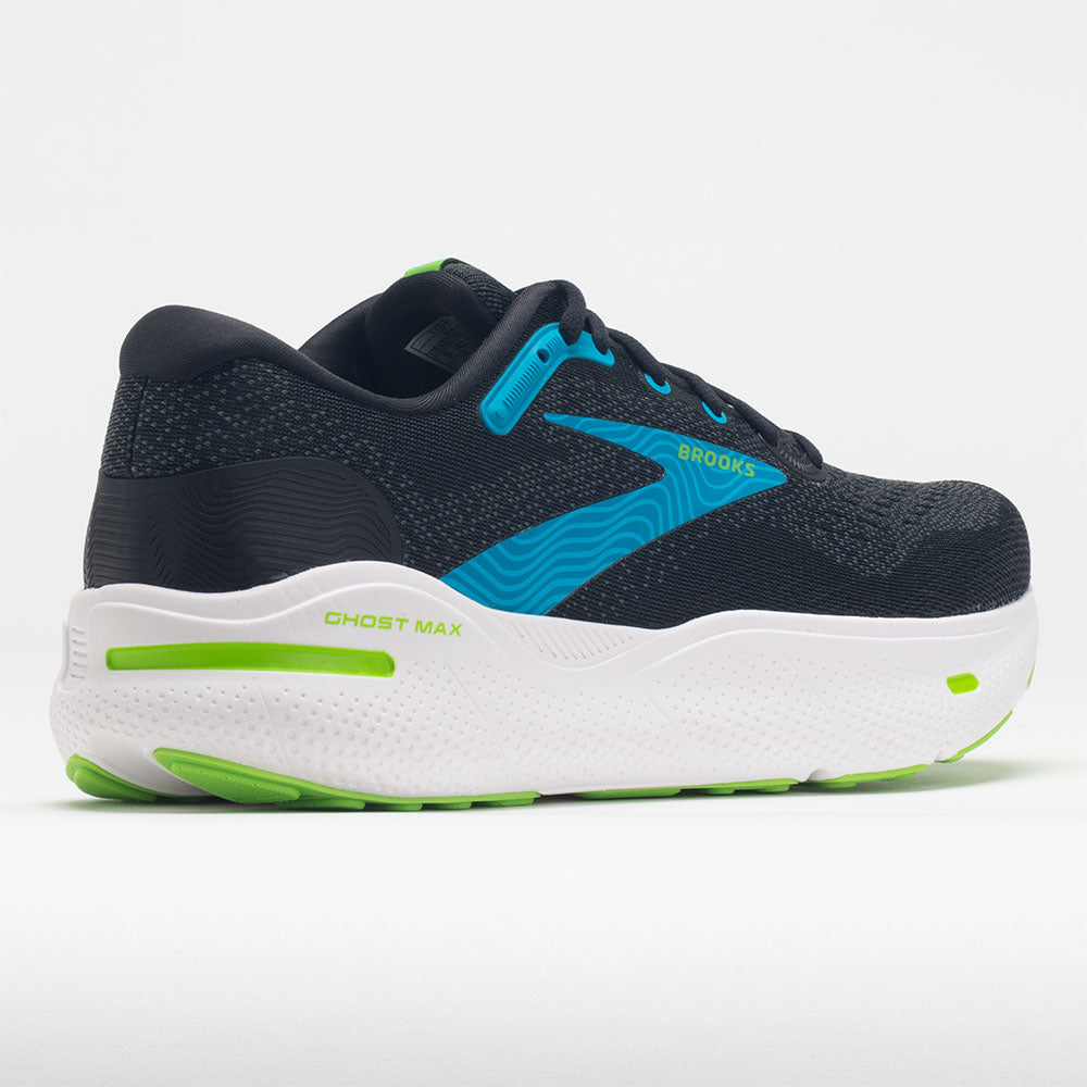 Brooks Ghost Max Men's  Black/Atomic Blue/Jasmine