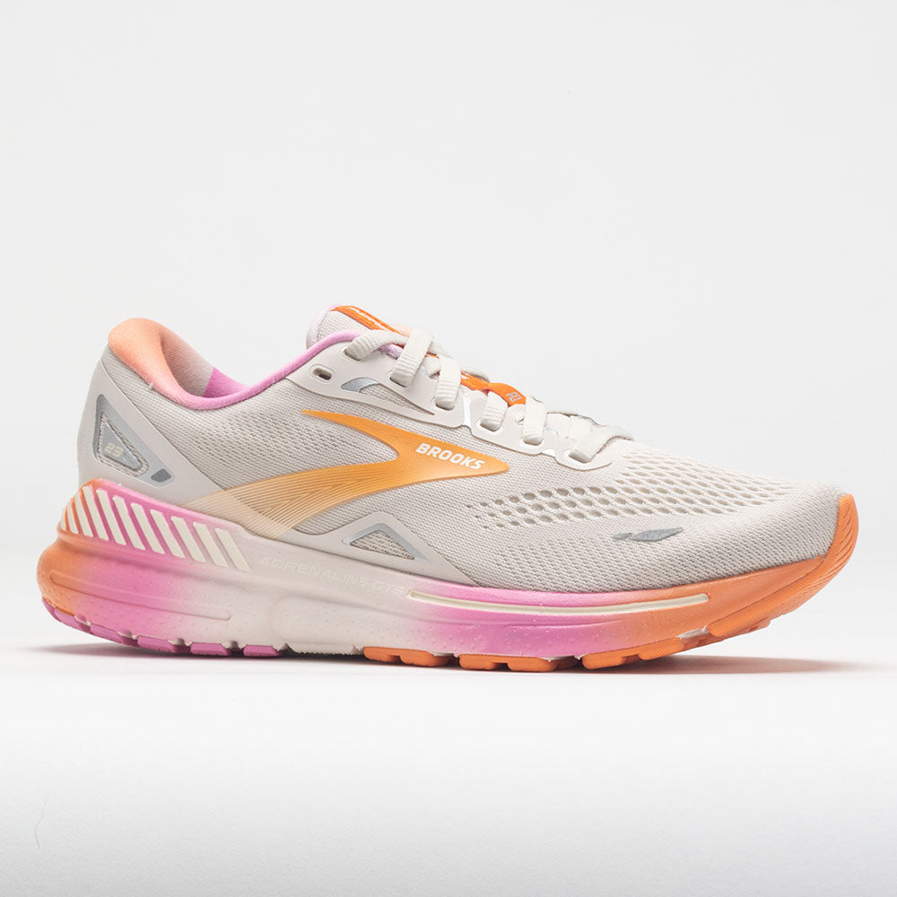 Brooks Adrenaline GTS 23 Women's  White Sand/Sunset/Fuchsia